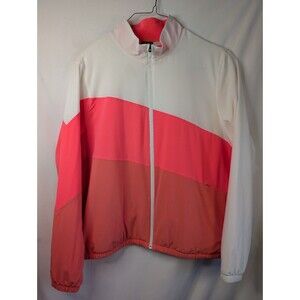 PUMA Jacket Women's XXL Rose Activewear Track Warm Up Lightweight Full Zip